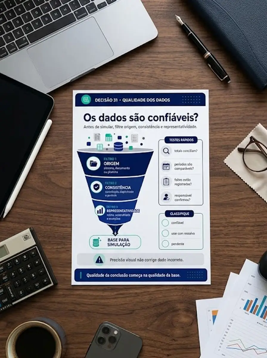 Guia sobre qualidade dos dados em uma mesa de trabalho